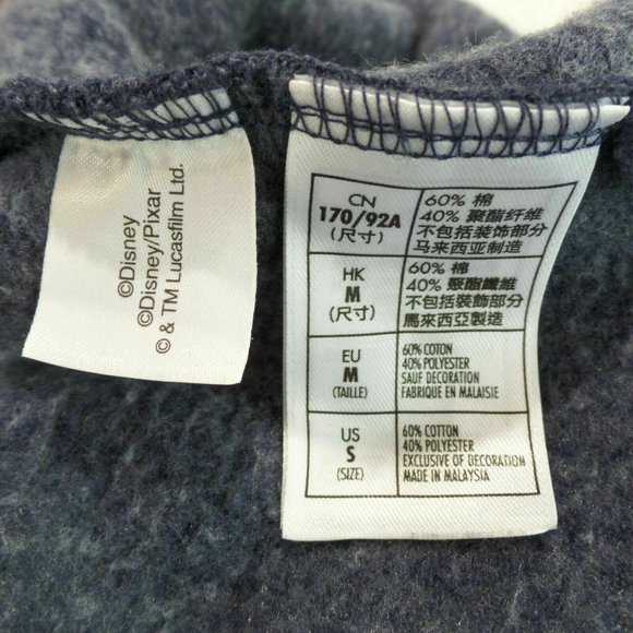 Disneyland Resort Mickey Mouse Compass Sweatshirt Men's Small Blue EUC - Picture 7 of 7